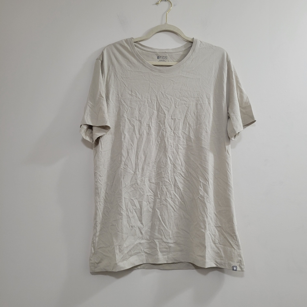 Figs super soft pima cotton t-shirt M sand